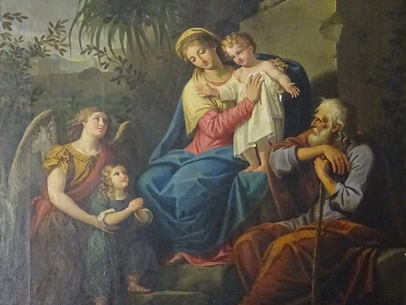 1768-Lattanzio Querena - Sacra Famiglia - Cologna Veneta (Veneto), chiesa di Santa Maria Nascente